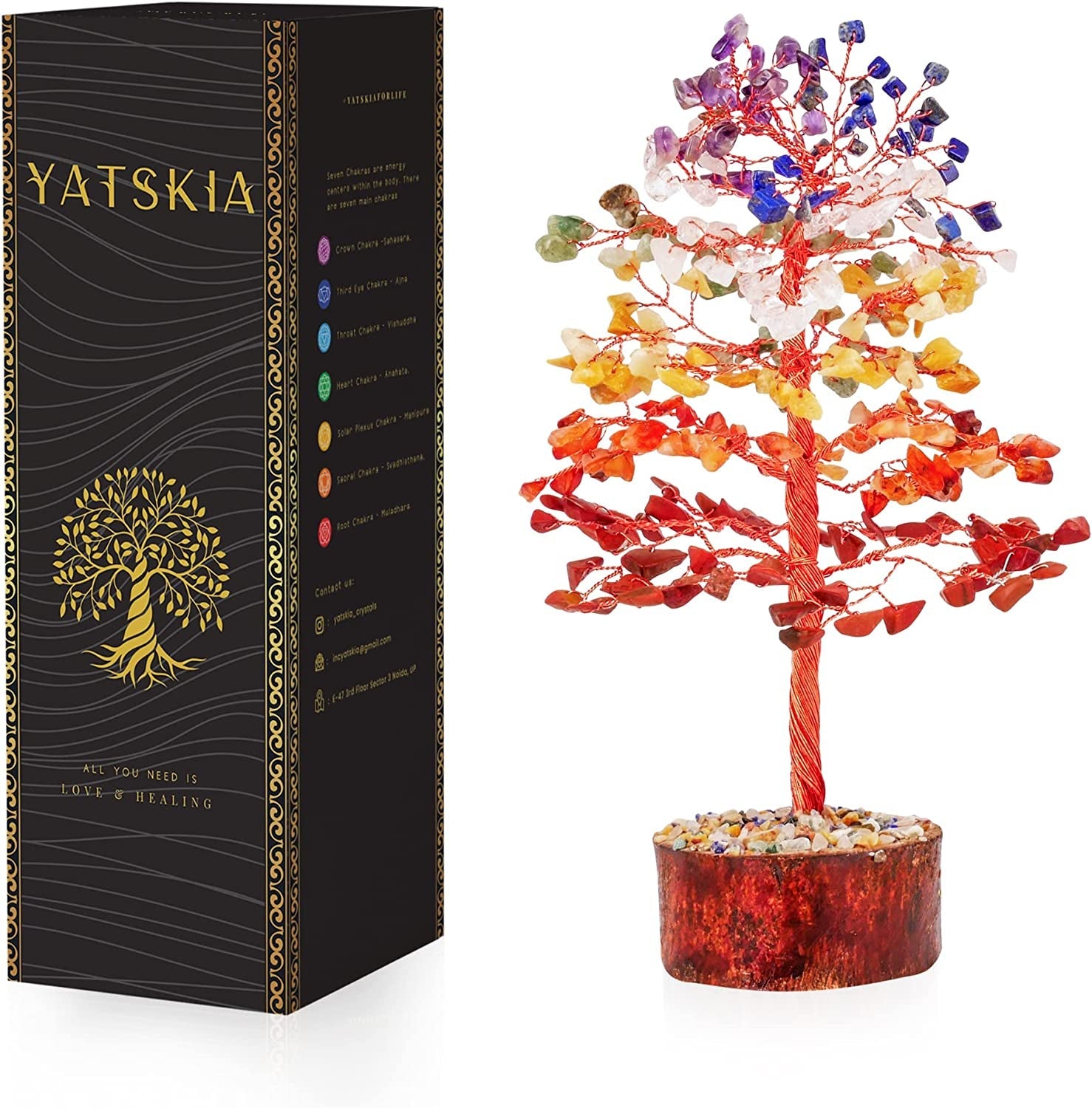 Chakra Tree, Stones and Crystals, Crystal Tree, Home Decor, Meditation  Accessories, Chakra Stones, Tree of Life, Spiritual Gifts, Meditation  Decor