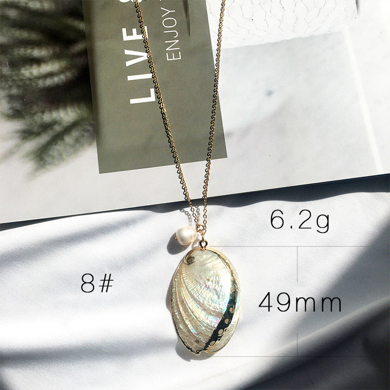 Shell Gold-plated Necklace Marine Female