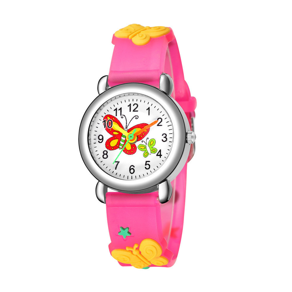 Children's Watch Cute Butterfly Pattern Quartz Watch