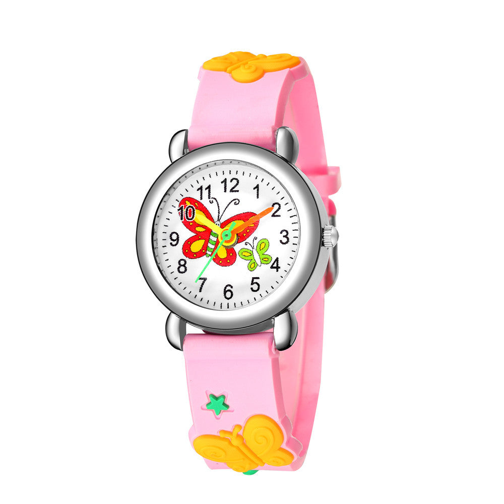 Children's Watch Cute Butterfly Pattern Quartz Watch