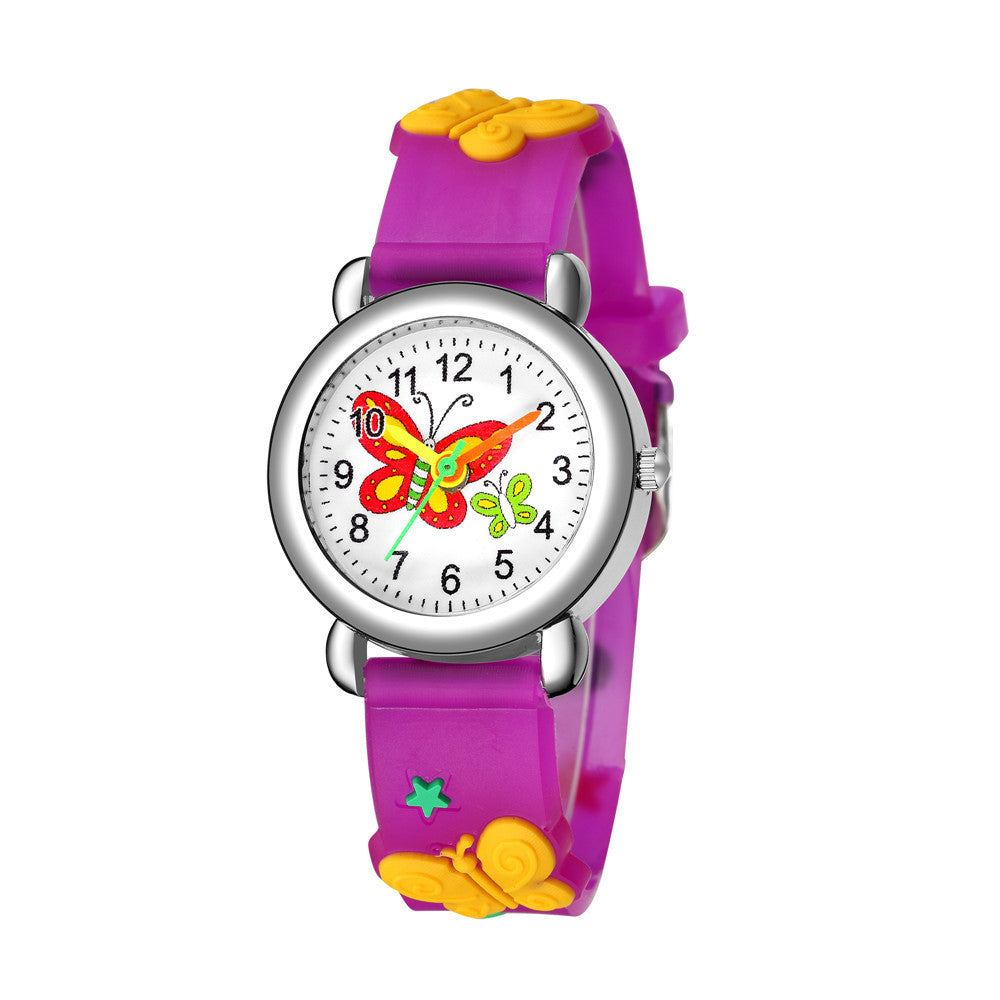 Children's Watch Cute Butterfly Pattern Quartz Watch