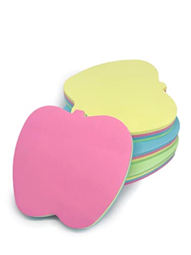 GUMTAPE Sticky Notes 76 mm x 76mm, 100 Sheets/Pad, Rainbow MixColor Sticky Notes 11500. Cute Mixed Colour for Office/Home/Kitchen/Baking/School