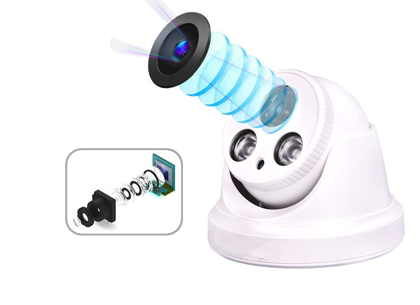 Surveillance camera night vision monitor