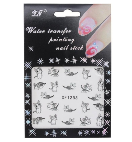 1 Sheet Cat Nail Art Sticker