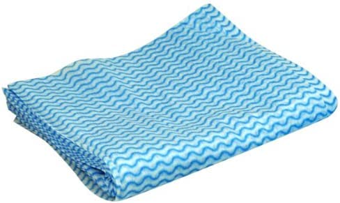 GUMTAPE All Purpose Disposable Cloths to Clean Surfaces | Blue Cloths | for Kitchen, Bathroom, Window | Soft, Strong, Highly Absorbent (KINGFISHER) 3 Pack of 20 (60 Pcs)