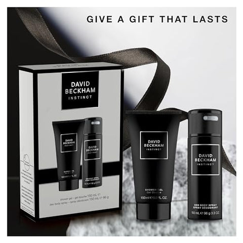 David Beckham Instinct Christmas Giftset For Him, 30ml Eau De Toilette & 150ml Deo Spray