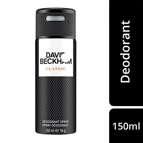 DAVID BECKHAM Classic Deodorant Deodorant Anti-Perspirant Body Spray for Men, 150 ml