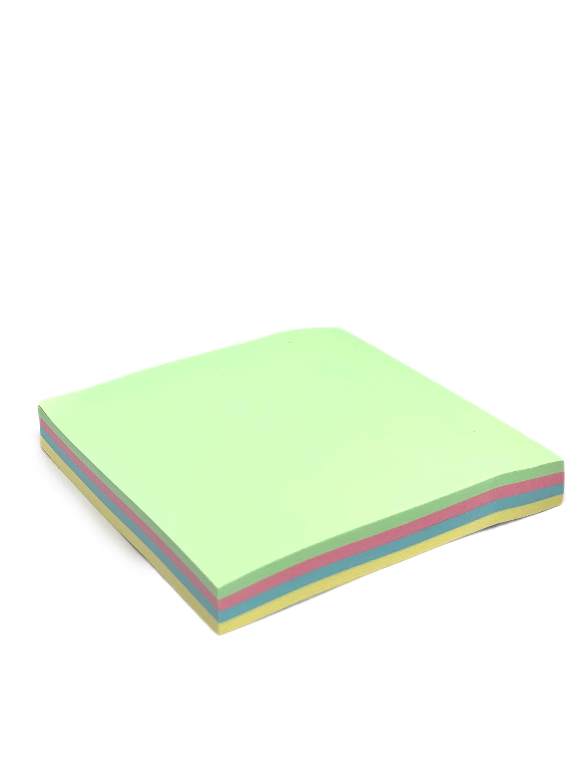 GUMTAPE Sticky Notes 76 mm x 76mm, 100 Sheets/Pad, Rainbow MixColor Sticky Notes 11500. Cute Mixed Colour for Office/Home/Kitchen/Baking/School