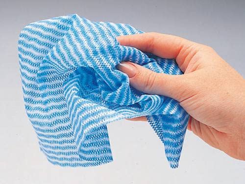 GUMTAPE All Purpose Disposable Cloths to Clean Surfaces | Blue Cloths |for Kitchen, Bathroom, Window | Soft, Strong, Highly Absorbent (KINGFISHER) 5 Pack of 20 (100 Pcs)