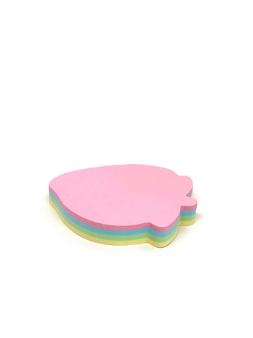 GUMTAPE Strawberry Shaped Sticky Notes 76 mm x 76mm, 100 Sheets/Pad, Rainbow MixColor Sticky Notes 11500. Cute Mixed Colour for Office/Home/Kitchen/Baking/School