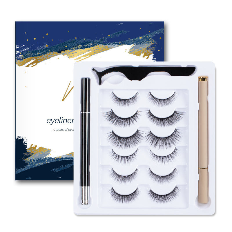 Natural Eyeliner Black Transparent Self-adhesive False Eyelashes