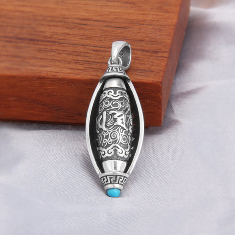 Sterling Silver Six-character Truth Pendant