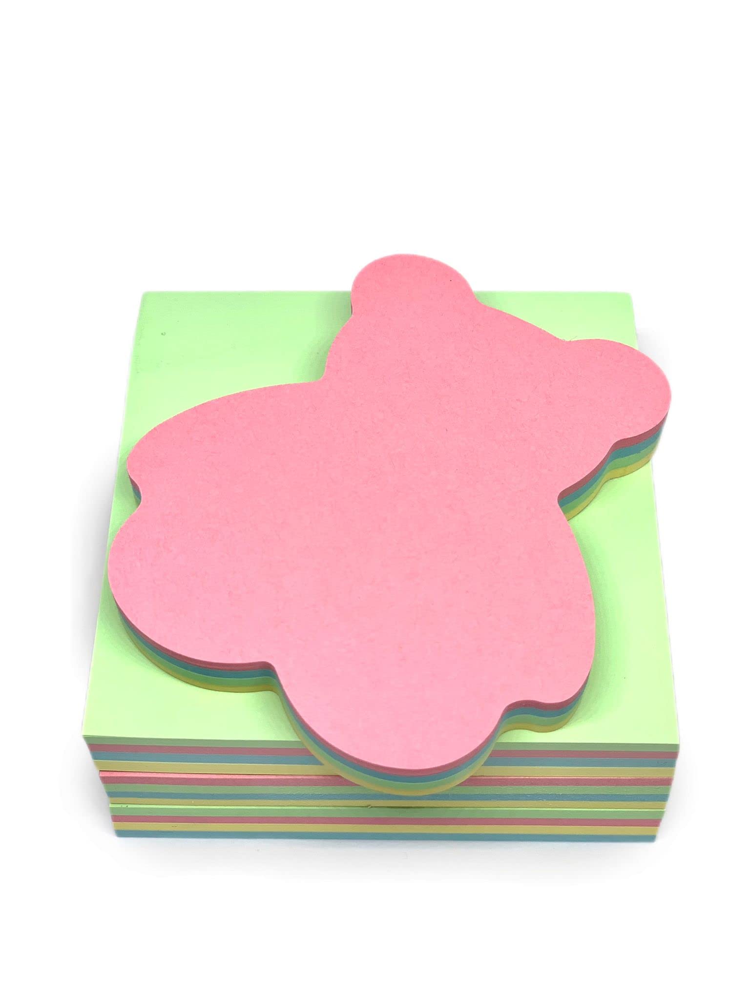 GUMTAPE Sticky Notes 76 mm x 76mm, 100 Sheets/Pad, Rainbow MixColor Sticky Notes 11500. Cute Mixed Colour for Office/Home/Kitchen/Baking/School