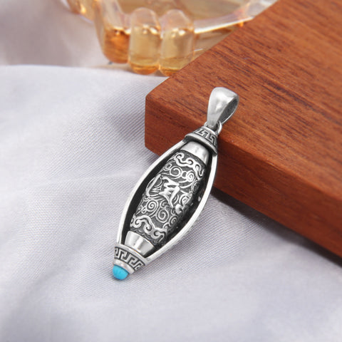 Sterling Silver Six-character Truth Pendant