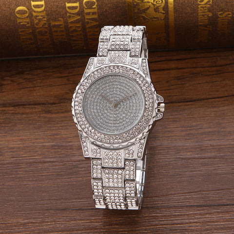 Full Diamond Steel Band Full Sky Star Diamond Alloy Watch