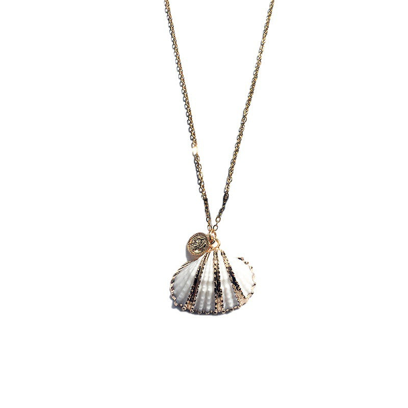 Shell Gold-plated Necklace Marine Female