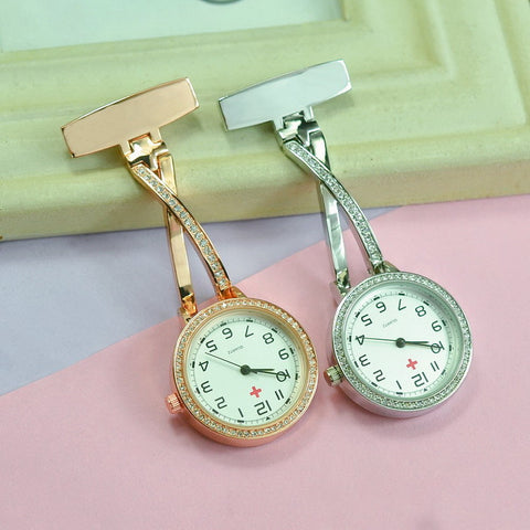 Movement Diamond Nurse's Watch Hanging Retro