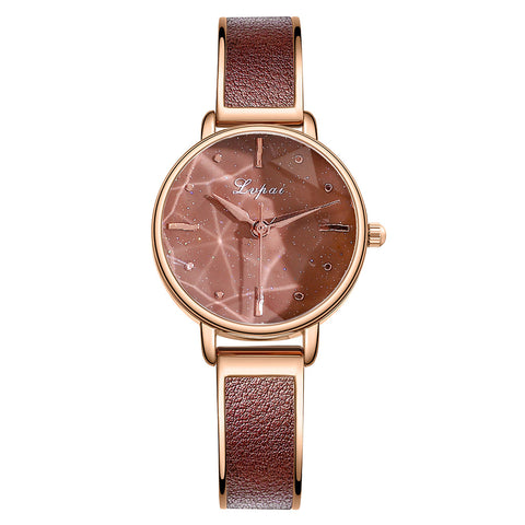 New Women's Quartz Watch Small Scale Simple And Exquisite Watermark