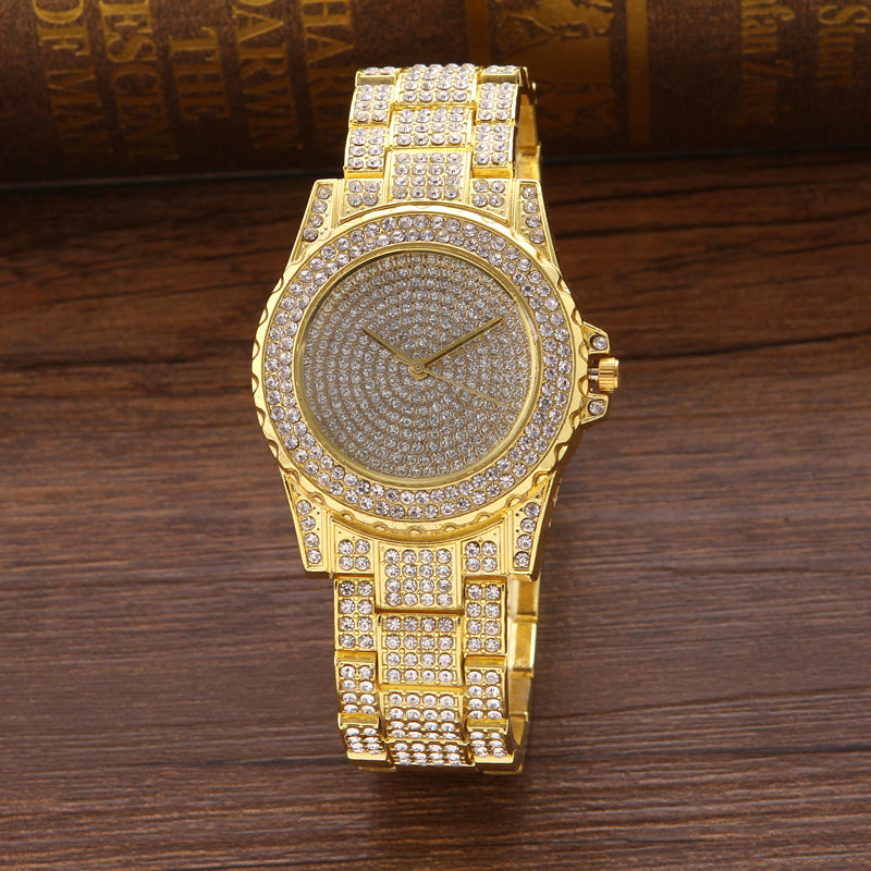 Full Diamond Steel Band Full Sky Star Diamond Alloy Watch