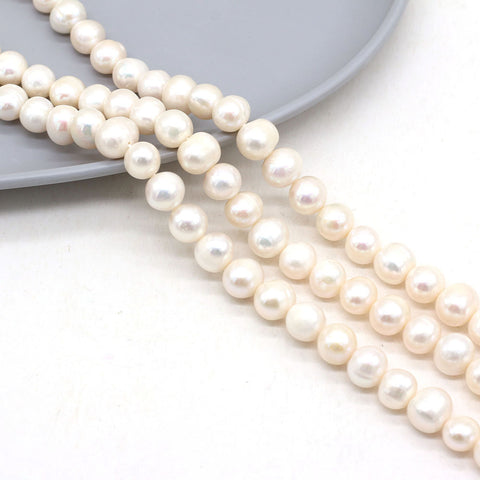 Natural Freshwater Pearl Punch Bead String
