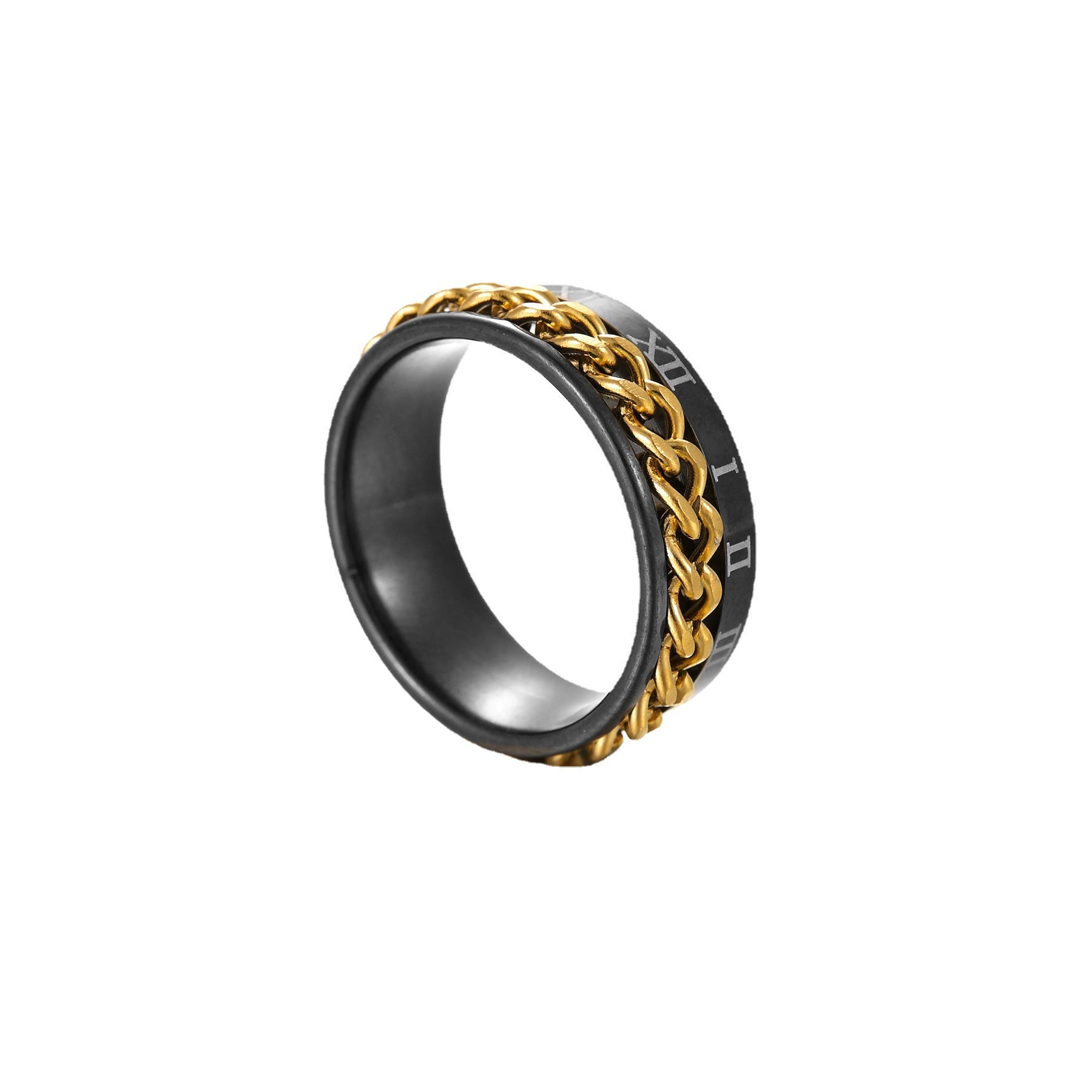 Fashion Roman Numerals Chain Ring