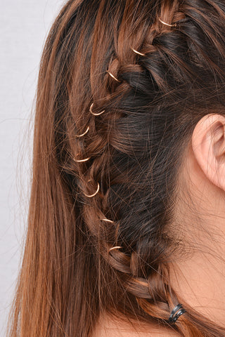 DIY hair braid DIY circle hair clip