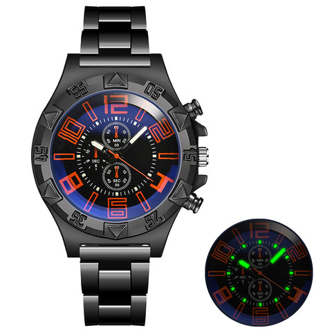 Watch Blue Light Steel Belt Luminous