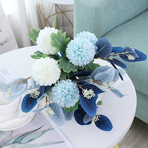 Artificial Flowers with Vase Faux Hydrangea Flower Arrangements for Home Garden Party Wedding Decoration - FoxMart™️ - NAWEIDA