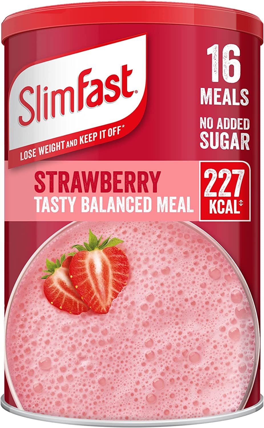 Balanced Meal Shake, Healthy Shake for Balanced Diet Plan with Vitamins and Minerals, High in Fibre, Meal Replacement, Strawberry Flavour, 16 Servings, 584 G - FoxMart™️ - FoxMart™️