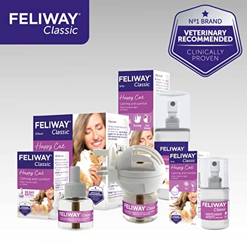 FELIWAY Classic 30 day starter kit. Diffuser and Refill. Comforts