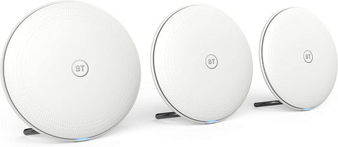 Whole Home Wi-Fi, Pack of 3 Discs, Mesh Wi-Fi for Seamless, Speedy (AC2600) Connection, Wi-Fi Everywhere in Medium to Large Homes, App for Complete Control and 3 Year Warranty - FoxMart™️ - BT